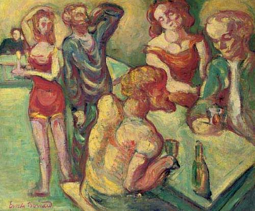 Emile Bernard Au cabaret Germany oil painting art